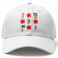 Christmas In July Baseball Cap Tropical Summer Beach Party Graphic