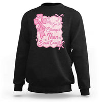 My God Is Stronger Than Breast Cancer Sweatshirt Christian Support Gift