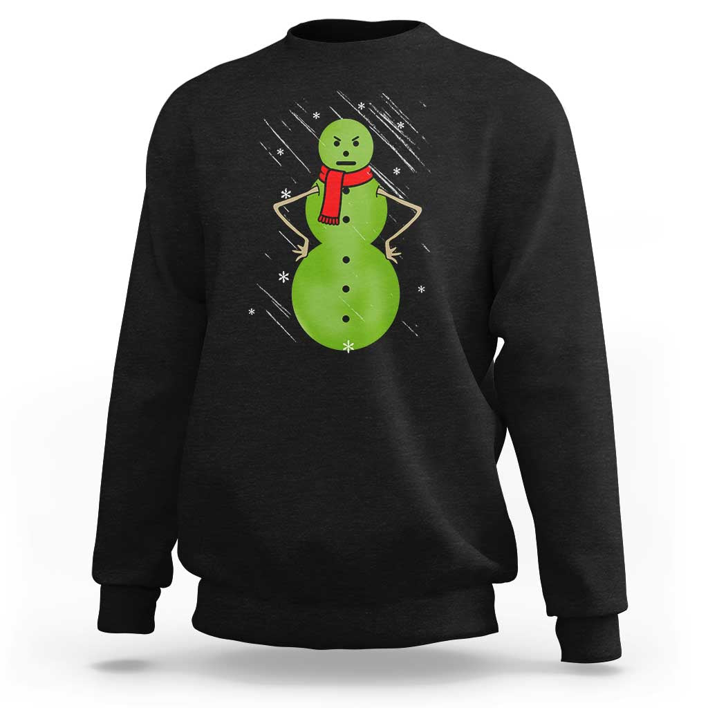 Christmas Snowman Sweatshirt Funny Angry Snowmen - Wonder Print Shop
