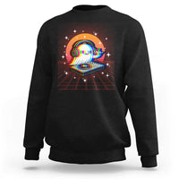 Halloween Ghost Sweatshirt Funny Trippy Vaporwave DJ Music Party - Wonder Print Shop