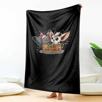 Mothman And Jersey Devil Throw Blanket Merry Cryptmas Funny Holiday Gift - Wonder Print Shop
