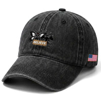 Mothman Jersey Devil Washed Cotton Baseball Cap Believe Cryptid Folklore Gift
