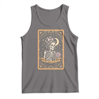 The Crocheter Skeleton Tank Top Crochet Lover Gift Tarot Card Graphic - Wonder Print Shop