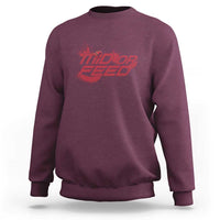 Mid Or Feed Holographic Witch Hat Sweatshirt Funny Game Lover Gift - Wonder Print Shop