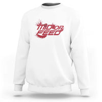 Mid Or Feed Holographic Witch Hat Sweatshirt Funny Game Lover Gift - Wonder Print Shop