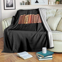 African American Teachers Gift Throw Blanket Black History Leaders Book - Wonder Print Shop