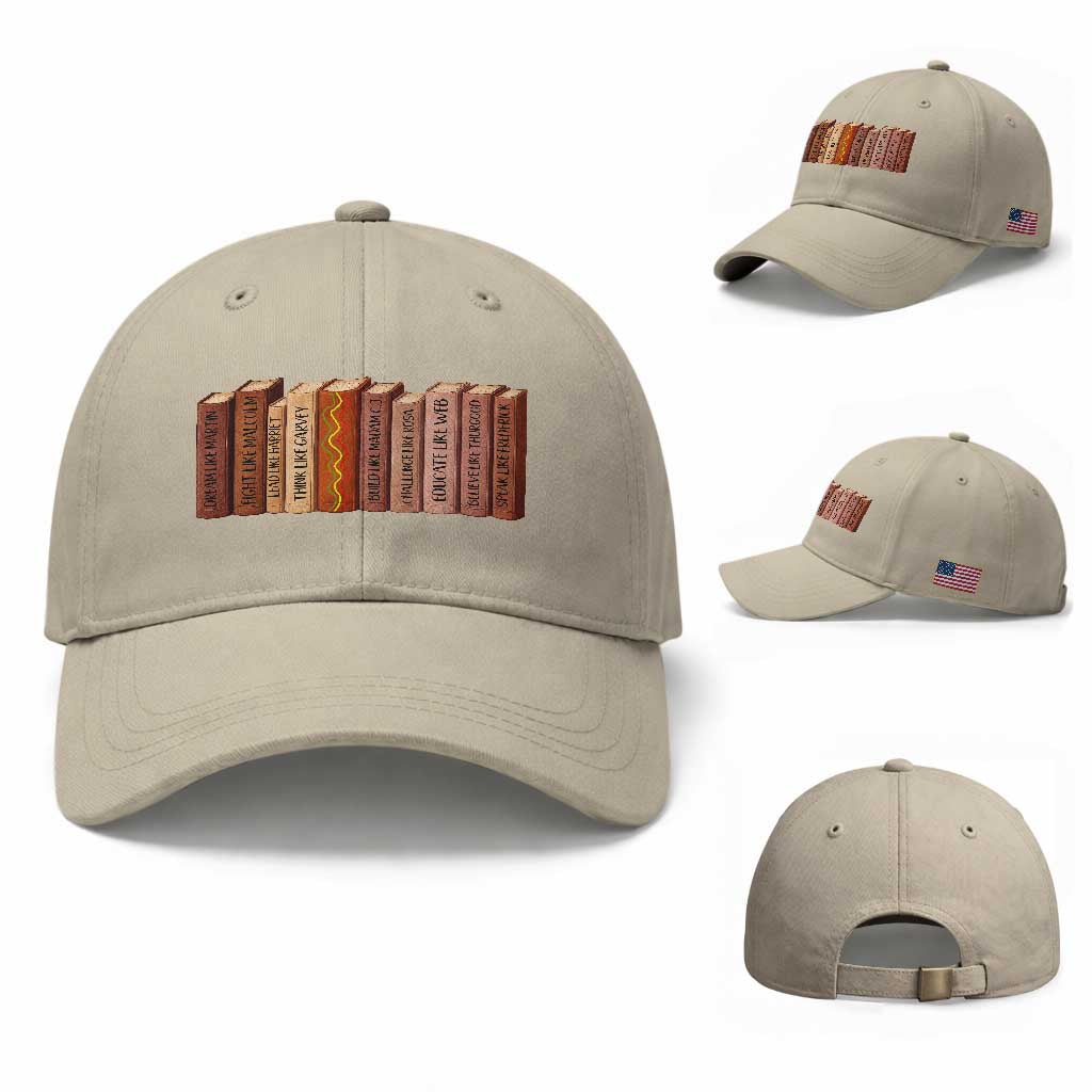 African American Teachers Gift Baseball Cap Black History Leaders Book