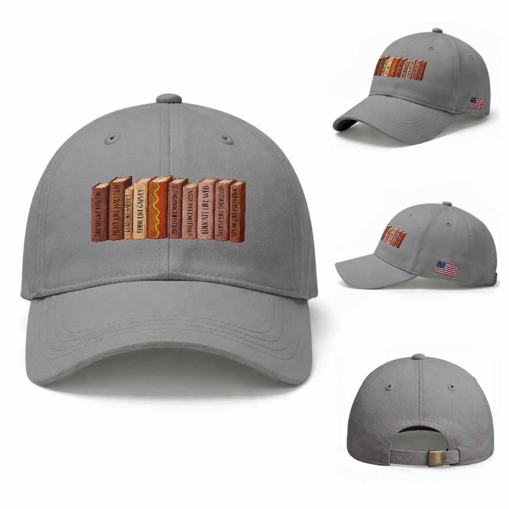 African American Teachers Gift Baseball Cap Black History Leaders Book