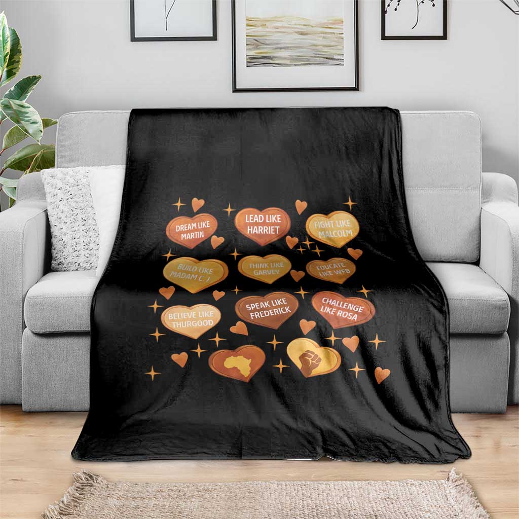 Black History Leaders Throw Blanket African American Teachers Pride - Wonder Print Shop