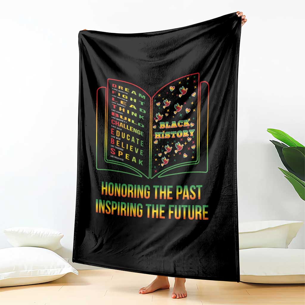 Black History Leaders Book Throw Blanket African American History For Teachers - Wonder Print Shop
