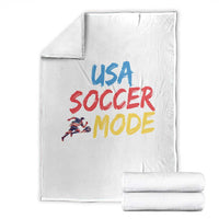 USA Soccer Mode Throw Blanket United States Team Pride