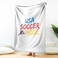 USA Soccer Mode Throw Blanket United States Team Pride