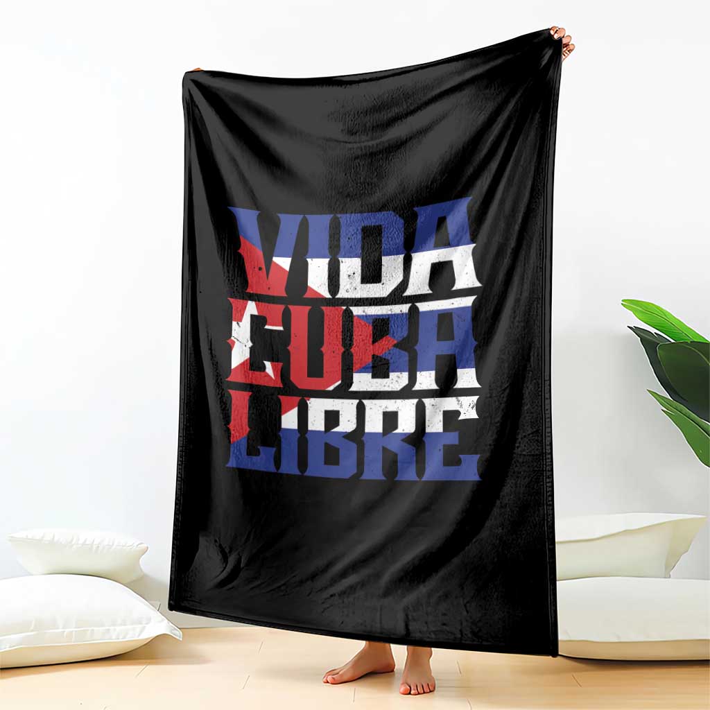 Viva Cuba Libre Throw Blanket Cuban Freedom Supporter