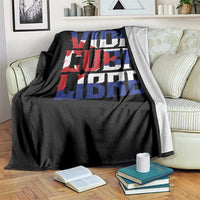 Viva Cuba Libre Throw Blanket Cuban Freedom Supporter