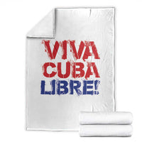 Viva Cuba Libre Throw Blanket SOS Cuba Stand With Freedom Movement