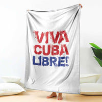 Viva Cuba Libre Throw Blanket SOS Cuba Stand With Freedom Movement