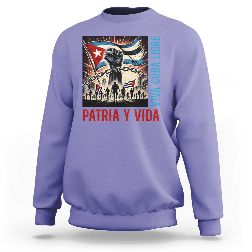 Cuban American Pride Sweatshirt Viva Cuba Libre Supporter