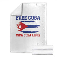 Cuban American Pride Throw Blanket Freedom For Cuba