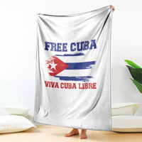 Cuban American Pride Throw Blanket Freedom For Cuba