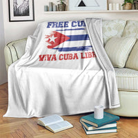 Cuban American Pride Throw Blanket Freedom For Cuba