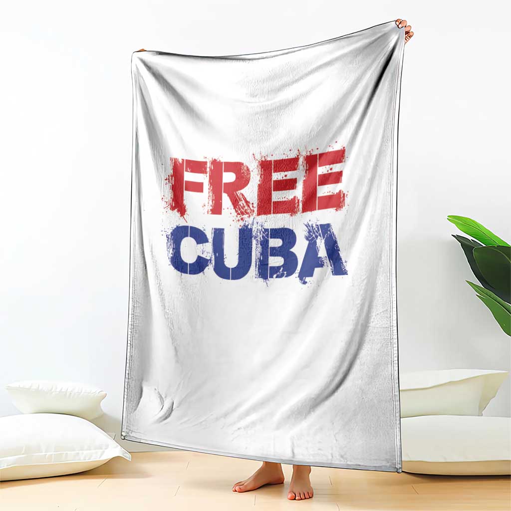 Free Cuba Throw Blanket Stand With Cuban People Gift