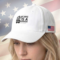 My Wife Is A Warrior Baseball Cap Melanoma Awareness Husband Gift