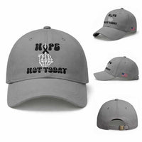 Melanoma Fighter Gift Baseball Cap Funny Skeleton Nope Not Today