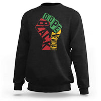 First Fathers Day Black Dad Sweatshirt New Dad Gift