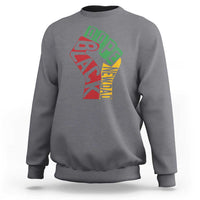 First Fathers Day Black Dad Sweatshirt New Dad Gift