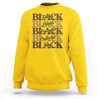 Father Leader Provider Protector King Sweatshirt Proud Black Dad Gift