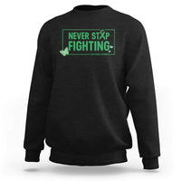 Liver Cancer Warrior Sweatshirt Never Stop Fighting Support Gift