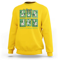 Funny Liver Cancer Warrior Support Gift Sweatshirt Just A Strong Goose