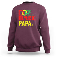 Dope Black Papa Sweatshirt Melanin King Fathers Day Gift
