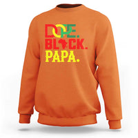 Dope Black Papa Sweatshirt Melanin King Fathers Day Gift