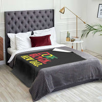 First Father's Day African American Dad Throw Blanket New Dad Gift