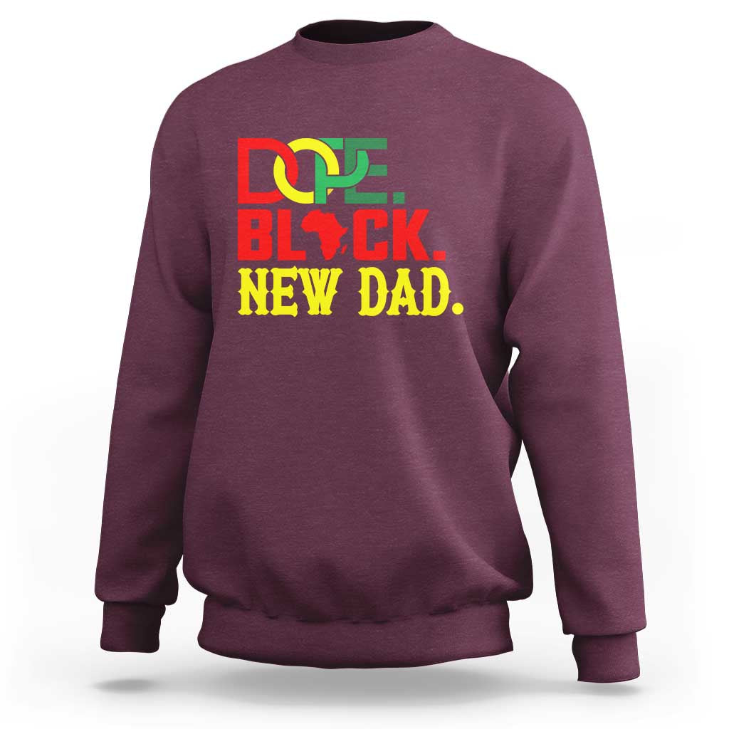 First Father's Day African American Dad Sweatshirt New Dad Gift