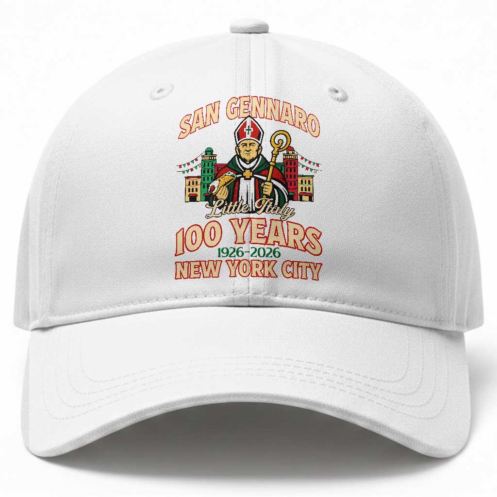 San Gennaro Feast Little Italy New York City Baseball Cap 100 Years Italian Heritage Festival Gift