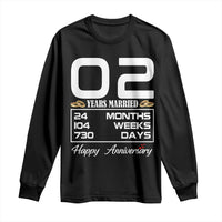 Vintage 2nd Wedding Anniversary Long Sleeve Shirt Two Years Married Gift