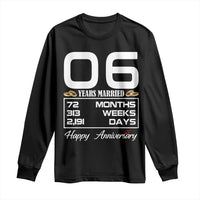 Vintage 6th Wedding Anniversary Long Sleeve Shirt Six Years Married Gift