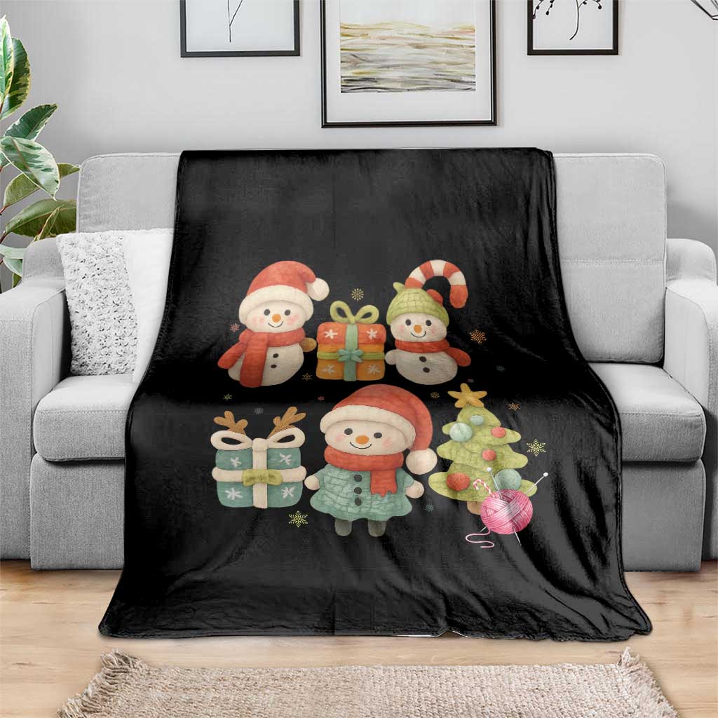 Crochet Christmas Throw Blanket Funny Xmas Gift For Crocheter - Wonder Print Shop