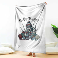Crochet Christmas Throw Blanket Funny Snowman Crocheting Gift - Wonder Print Shop