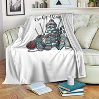 Crochet Christmas Throw Blanket Funny Snowman Crocheting Gift - Wonder Print Shop