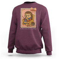 Cute Hedgehog Knitting Sweatshirt Christmas Holiday Gift - Wonder Print Shop
