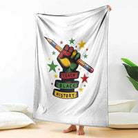 Teach Black History Education Pride Throw Blanket Black History Month - Wonder Print Shop