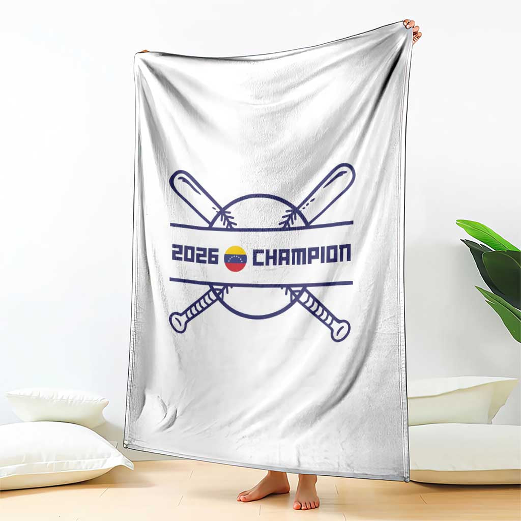 Venezuela Champions 2026 Throw Blanket Baseball Pride Gift