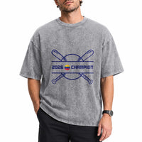 Venezuela Champions 2026 Washed Cotton T-Shirt Baseball Pride Gift
