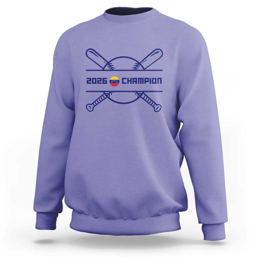 Venezuela Champions 2026 Sweatshirt Baseball Pride Gift