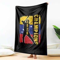Venezuela 2026 Champions Throw Blanket Baseball Vinotinto Pride Gift