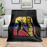 Venezuela 2026 Champions Throw Blanket Baseball Vinotinto Pride Gift
