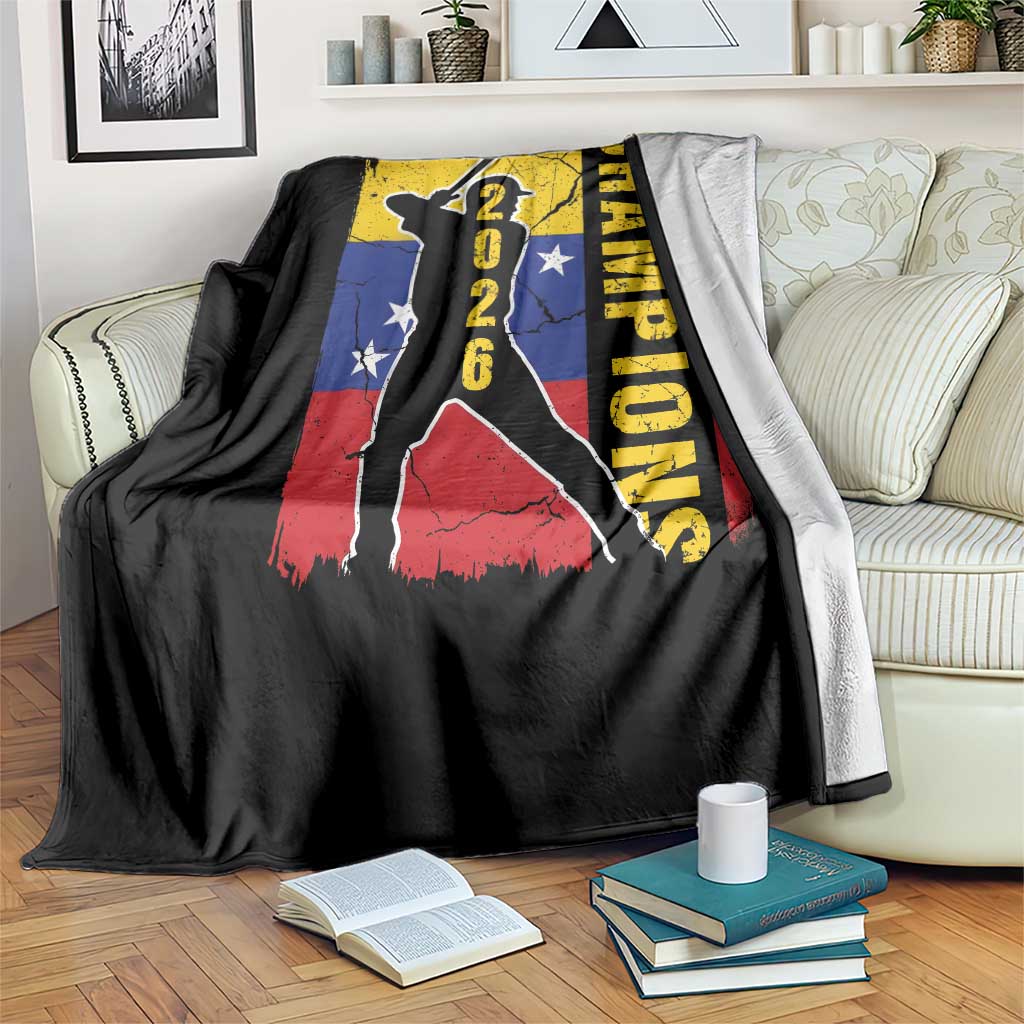 Venezuela 2026 Champions Throw Blanket Baseball Vinotinto Pride Gift